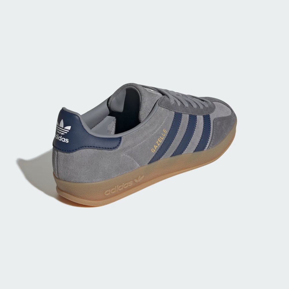 6.5M / 7.5W‎ - [New] Men's adidas Gazelle Indoor Shoes Grey/Night Indigo JQ8397 - Picture 5 of 8